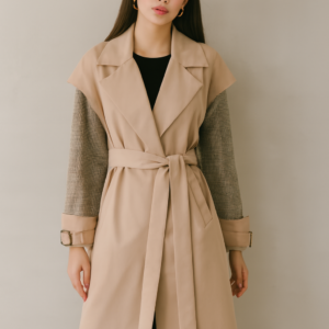 معطف ترنش بيج أنيق